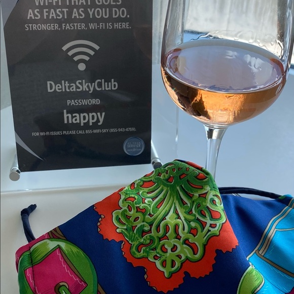 Luxury Fashion-Forward Three Layer Face Mask Handcrafted With Designer Scarf - Picture 13 of 14